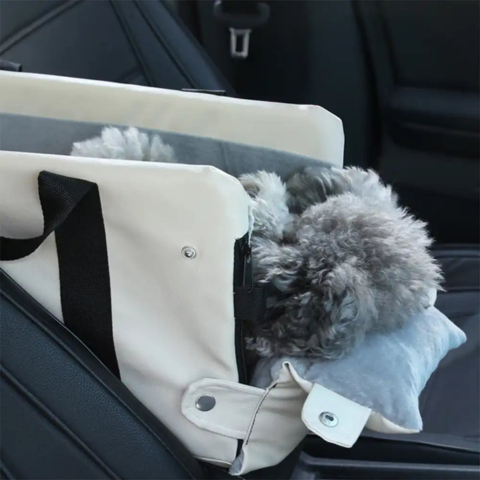 Auto koš pro malého psa — bezpečnost a pohodlí v autě 