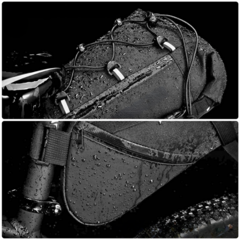 Large Capacity Bicycle Saddle Bag — Waterproof & Reflective 