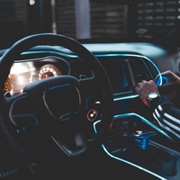 Fitas de Luzes Automóvel – Ambiente RGB Interior 