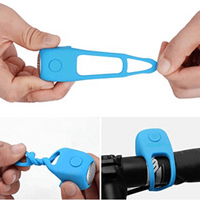 Mini Klaxon Para Bicicleta – Sons Múltiplos e Design À Prova D'Água 