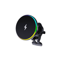 Suporte de Telefone para Carro – Carregamento Sem Fios e Iluminação LED 