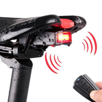 Lanterna Traseira Sem Fios Para Bicicleta – Alarme Integrado E Controlo Remoto 