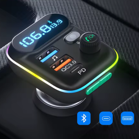 Bluetooth FM Transmitter For Car — Clear Calls & Wireless Music 