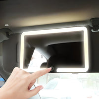 Espelho de Carro com Iluminação LED – Níveis de Brilho Ajustáveis 