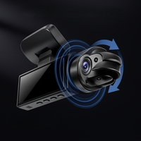 Dashcam Dupla Full HD para Carro - Visão Noturna + Câmera Interior 