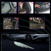 Lumina ușii mașinii cu aripi de înger - efect vizual și stil unic