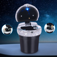 Brilliant Mini Car Ashtray - Elegant Design & Smoke-proof Closure