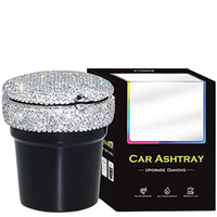 Brilliant Mini Car Ashtray - Elegant Design & Smoke-proof Closure