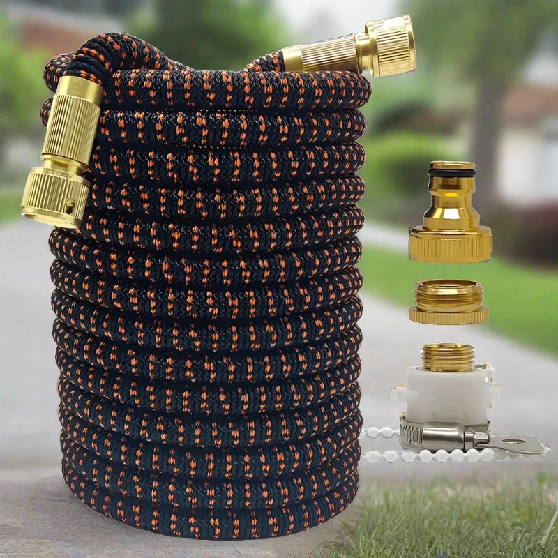 Tuyau D’Arrosage Extensible — Multifonction Avec Pistolet Haute Pression