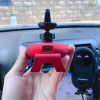 Carregador Sem Fios para Carro com Suporte para Telefone – Fixação Automática e Rápida 