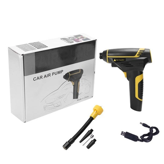 Compresor de Aire Portable 120W — Ideal Para Coche, Moto y Bicicleta 