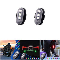 Luz LED Anti-Colisão – Ciclismo e Moto 