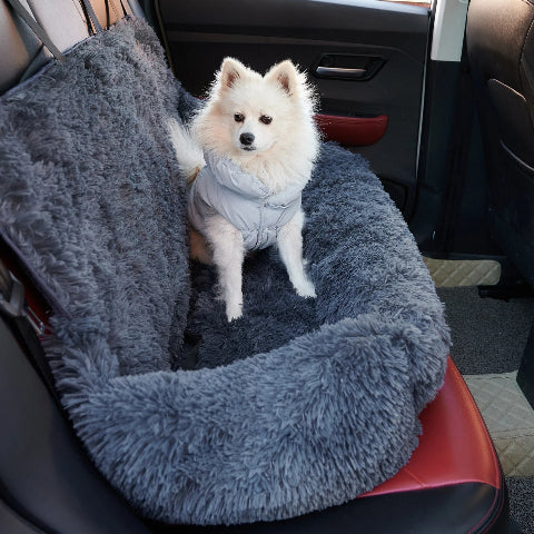 Assento de Carro Confortável para Cão – Segurança e Bem-Estar 