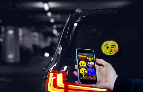 LED Emoji Animatiepaneel Voor Auto — Moderne En Interactieve Stijl 